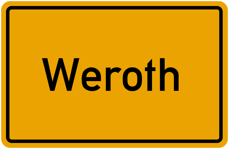 Ortsschild Weroth