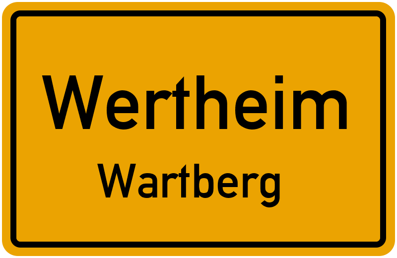Ortsschild Wertheim