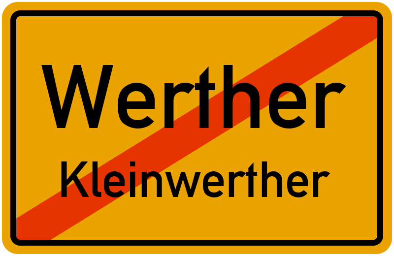 Ortsschild Werther