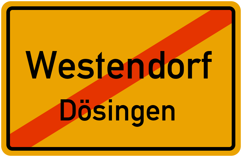 Ortsschild Westendorf