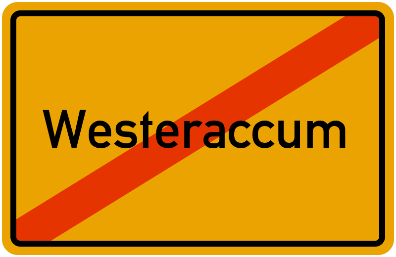 Ortsschild Westeraccum