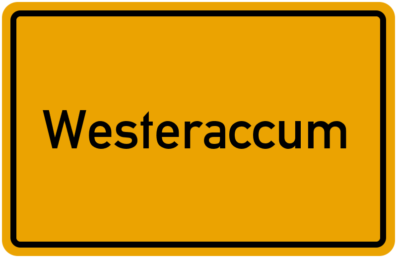 Ortsschild Westeraccum
