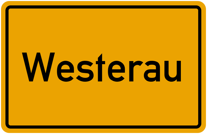 Ortsschild Westerau