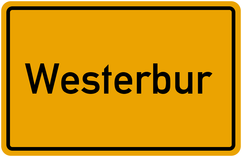 Ortsschild Westerbur