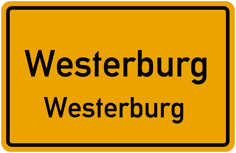 Ortsschild Westerburg