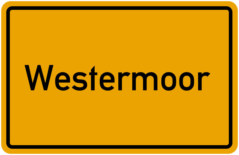 Ortsschild Westermoor