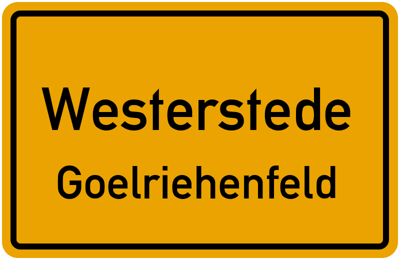 Ortsschild Westerstede