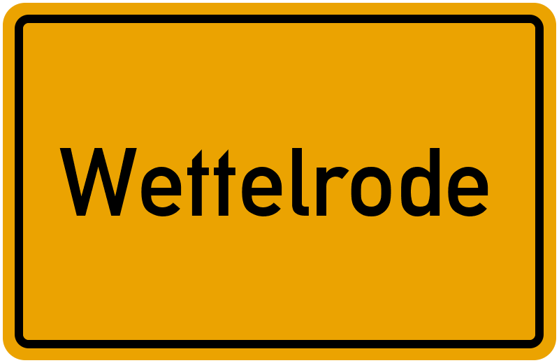 Ortsschild Wettelrode