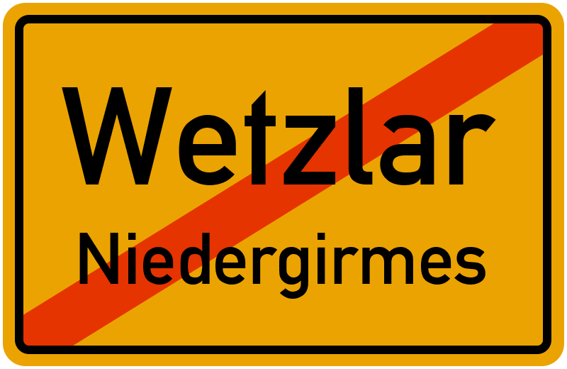 Ortsschild Wetzlar