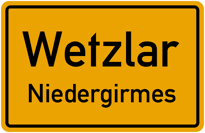 Ortsschild Wetzlar