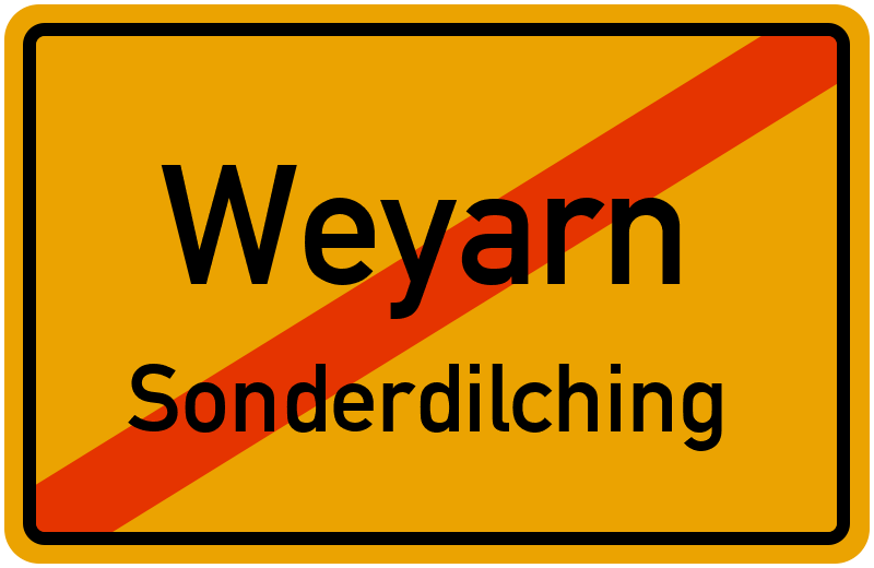 Ortsschild Weyarn
