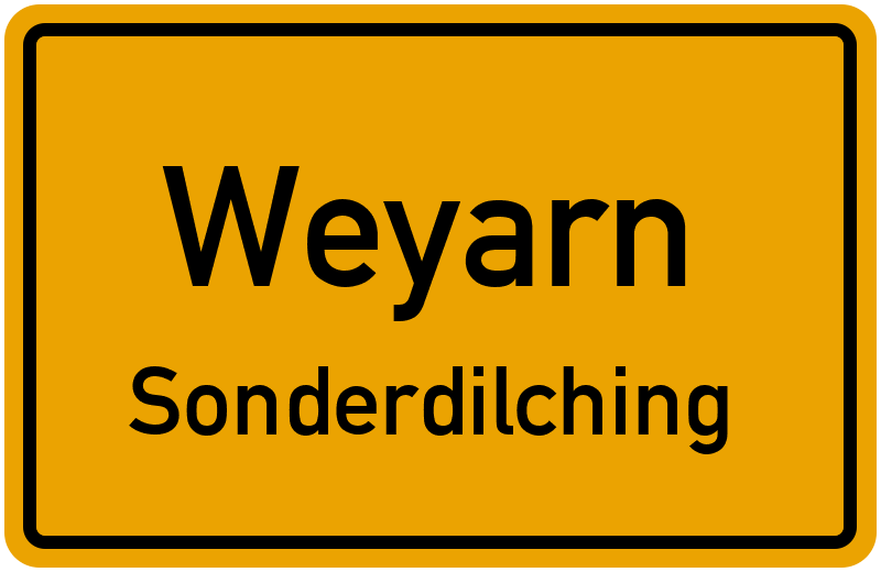 Ortsschild Weyarn