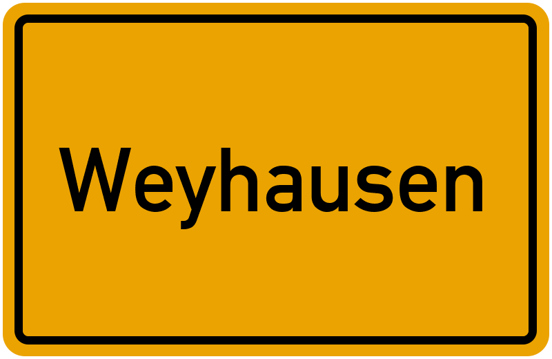 Ortsschild Weyhausen