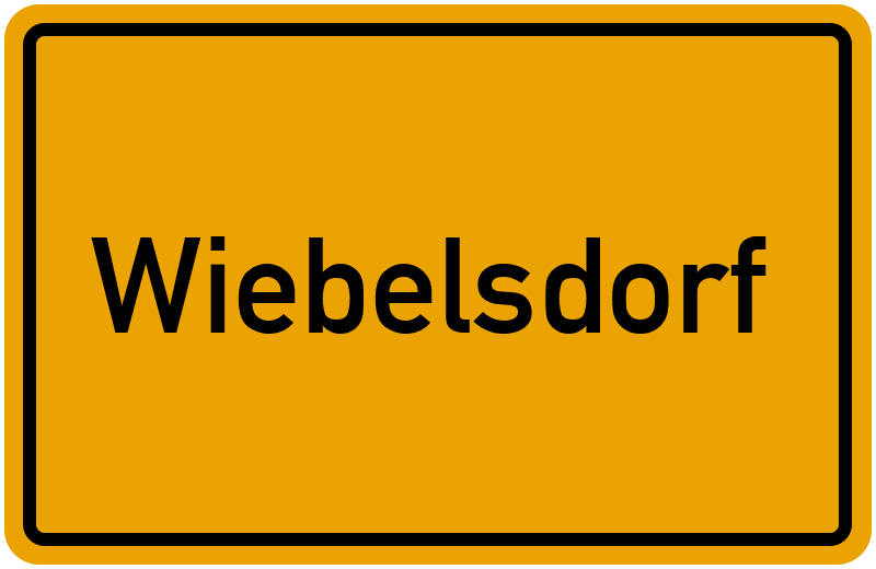 Ortsschild Wiebelsdorf