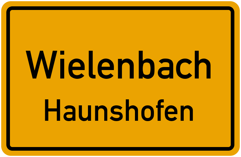 Ortsschild Wielenbach