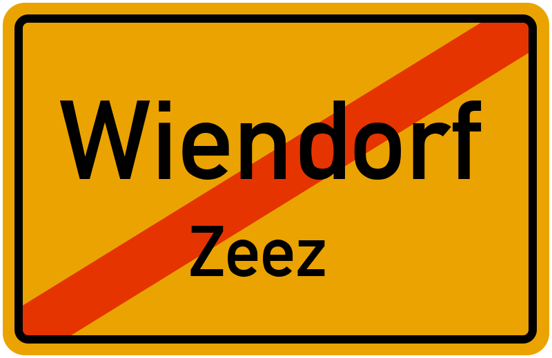 Ortsschild Wiendorf