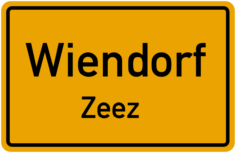 Ortsschild Wiendorf