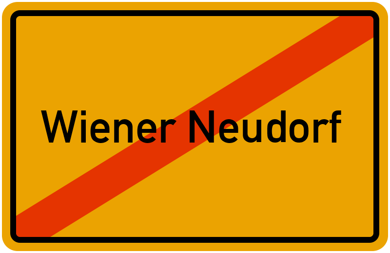 Ortsschild Wiener Neudorf