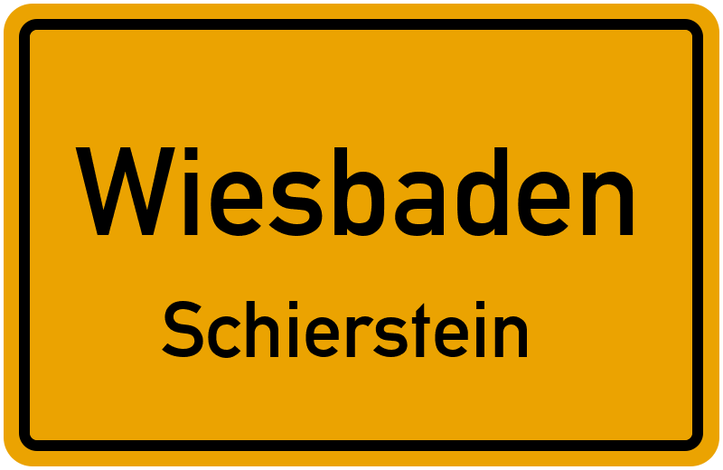 Wiesbaden Schierstein Straßenverzeichnis: Straßen in Schierstein