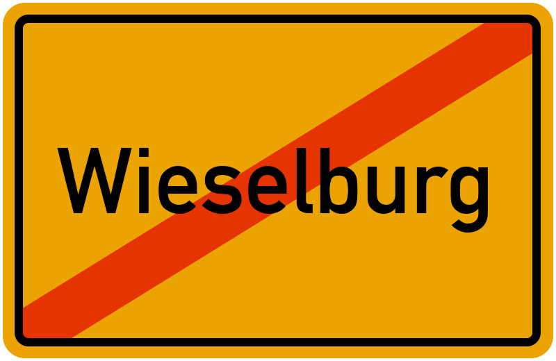 Ortsschild Wieselburg