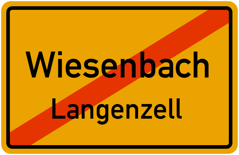 Ortsschild Wiesenbach