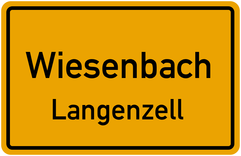 Ortsschild Wiesenbach