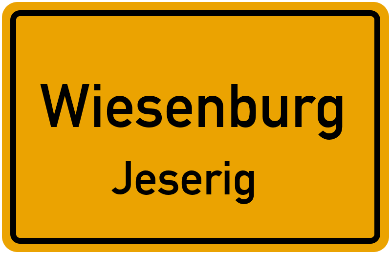 Ortsschild Wiesenburg