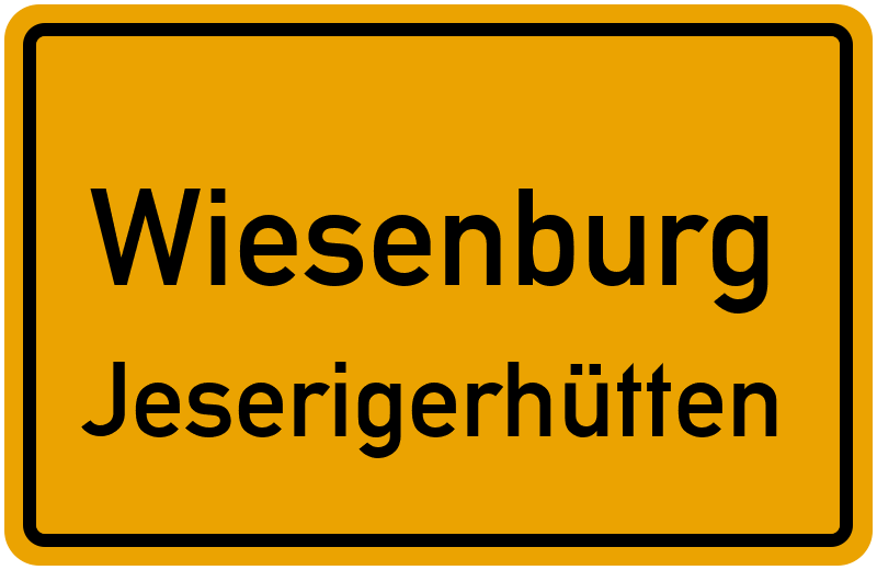 Ortsschild Wiesenburg