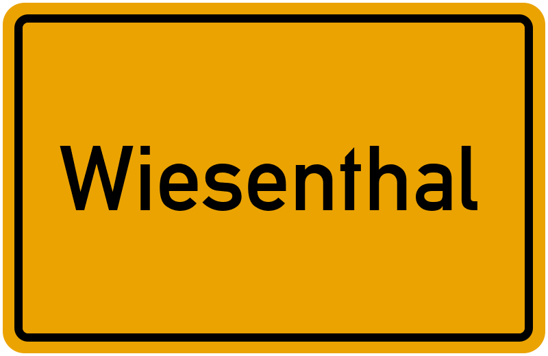 Ortsschild Wiesenthal