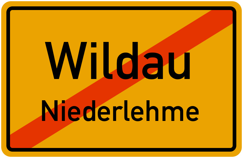 Ortsschild Wildau