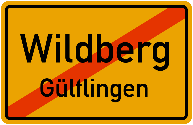 Ortsschild Wildberg
