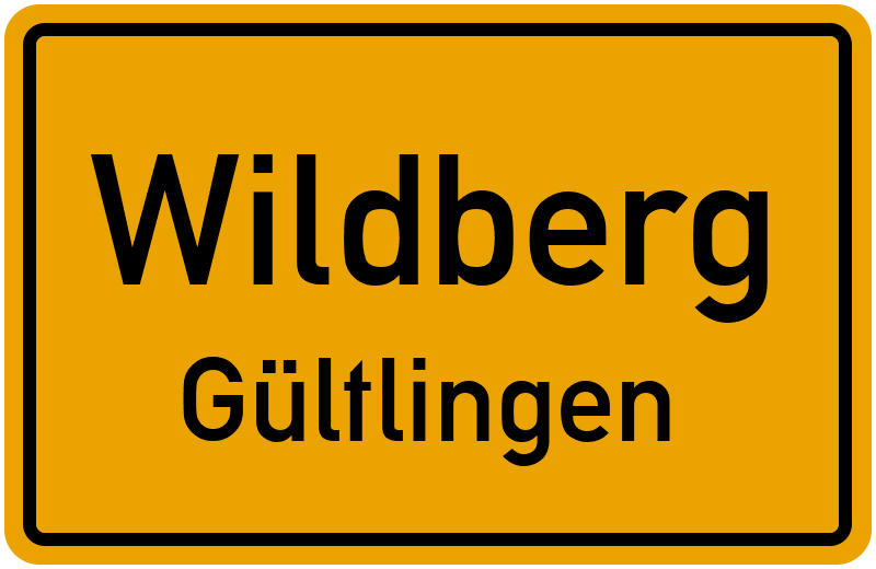 Ortsschild Wildberg