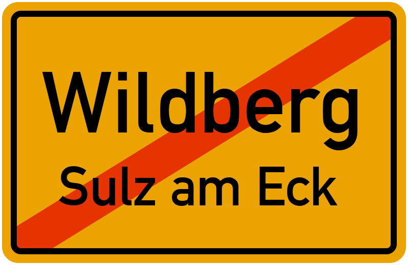 Ortsschild Wildberg