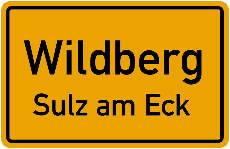 Ortsschild Wildberg