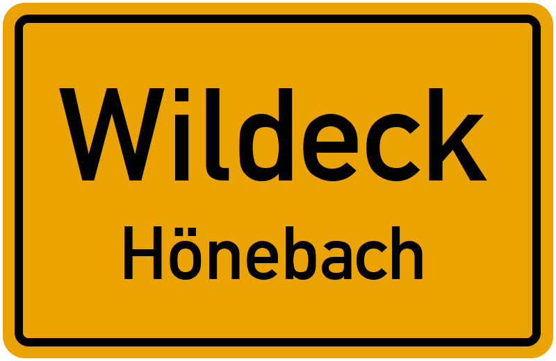 Ortsschild Wildeck