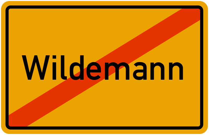 Ortsschild Wildemann