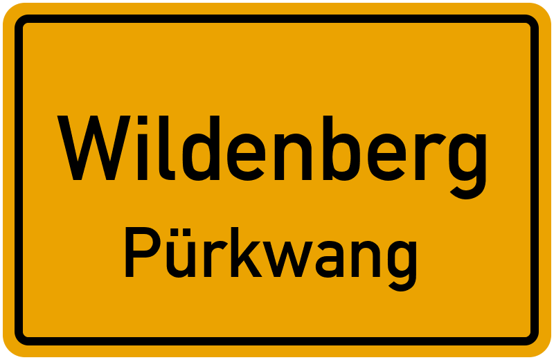 Ortsschild Wildenberg