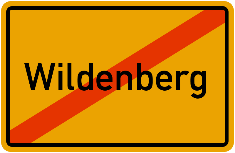 Ortsschild Wildenberg