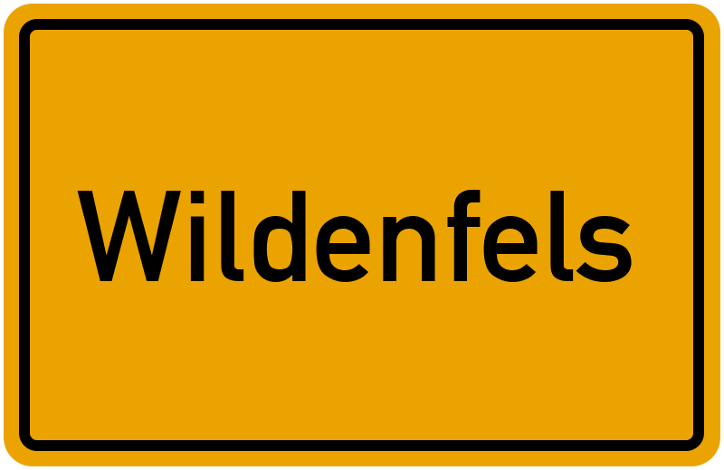 Ortsschild Wildenfels