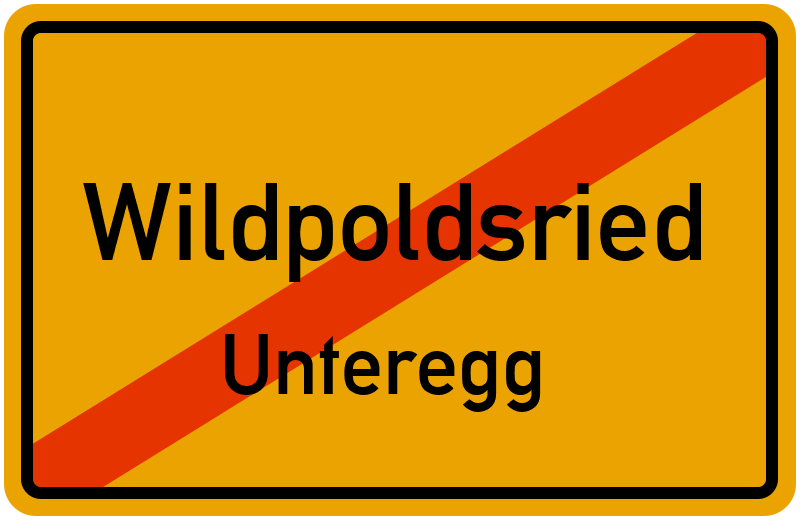 Ortsschild Wildpoldsried
