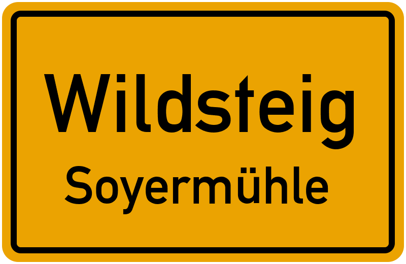 Ortsschild Wildsteig