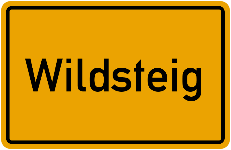 Ortsschild Wildsteig