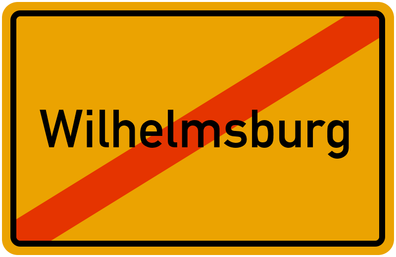 Ortsschild Wilhelmsburg