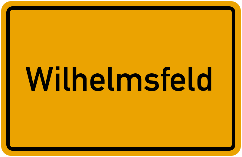Ortsschild Wilhelmsfeld