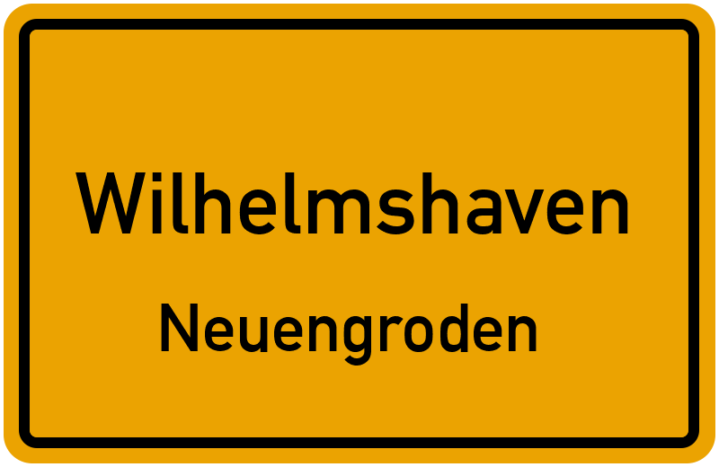 Ortsschild Wilhelmshaven