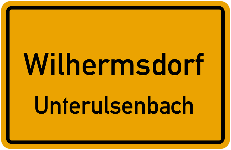 Ortsschild Wilhermsdorf