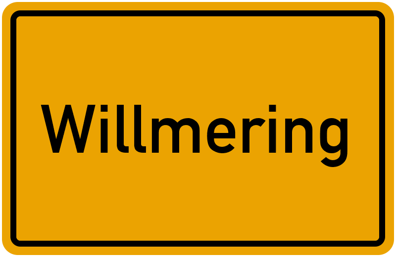 Ortsschild Willmering