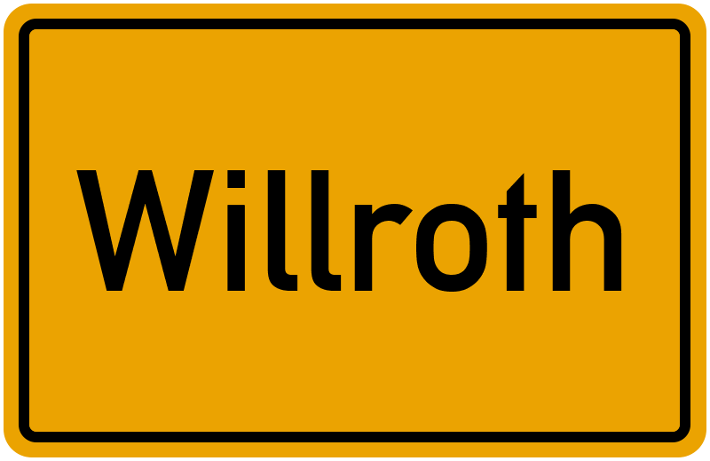 Ortsschild Willroth