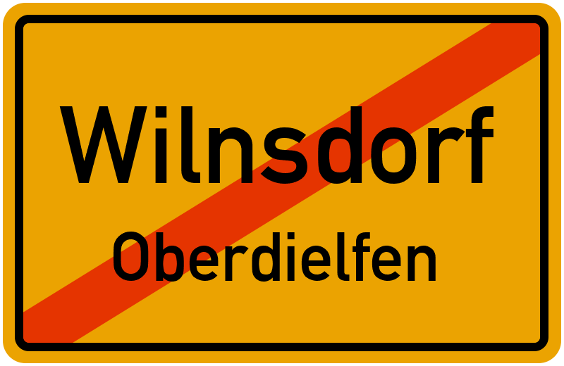 Ortsschild Wilnsdorf
