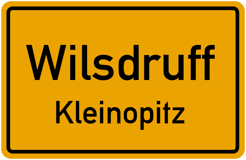 Ortsschild Wilsdruff
